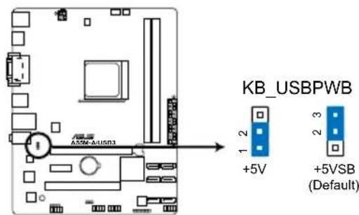 ASUS A55M-A - Keyboard power (3-pin KB\_USBPWB) - 1