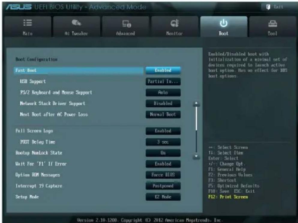 ASUS A55M-A - Boot menu - 1