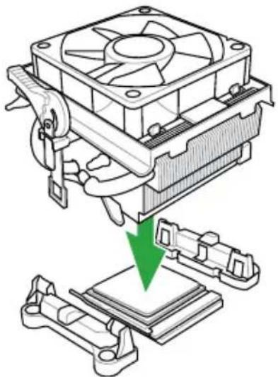 ASUS A55M-A - To install the APU heatsink and fan assembly - 1