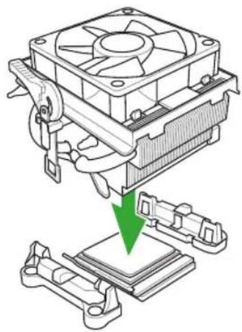 ASUS M5A97 PLUS - To install the APU heatsink and fan assembly - 1