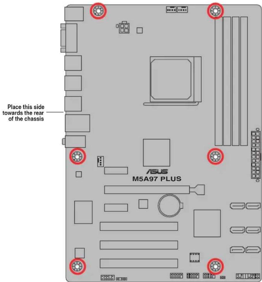 ASUS M5A97 PLUS - Screw holes - 2