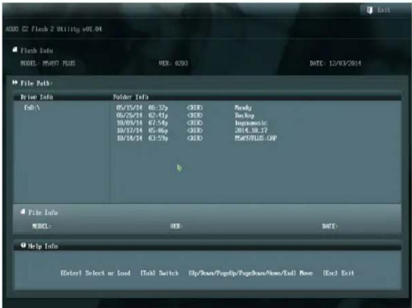 ASUS M5A97 PLUS - To update the BIOS using EZ Flash 2: - 2