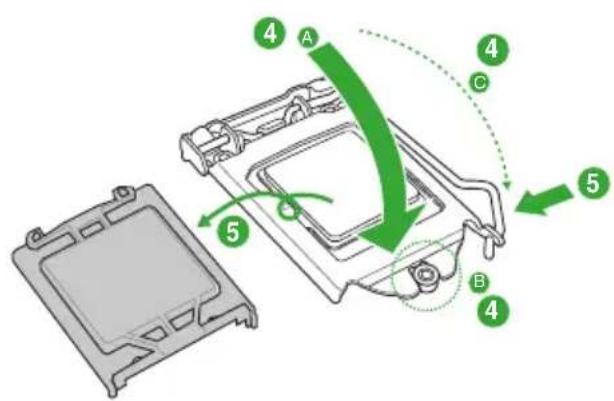 ASUS PRIME H310M-C/CSM - Installing the CPU - 4