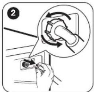 ZANUSSI ZWF01483WR - Cleaning the inlet hose and the valve filter - 2