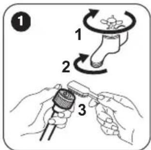 ZANUSSI ZWF01483WR - Cleaning the inlet hose and the valve filter - 1