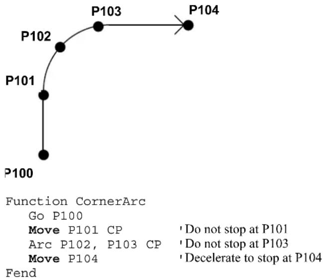 EPSON RC+ 6.0 - Move Statement Example - 1