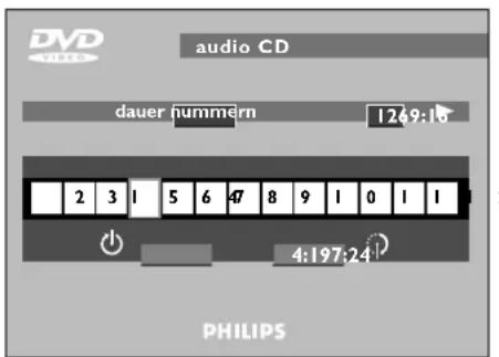 PHILIPS DVD700 - WIEDERGABE EINER AUDIO-CD - 1