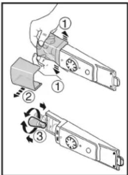 LIEBHERR T1410-22 - If the lamp is defective, exchange it as follows: - 1