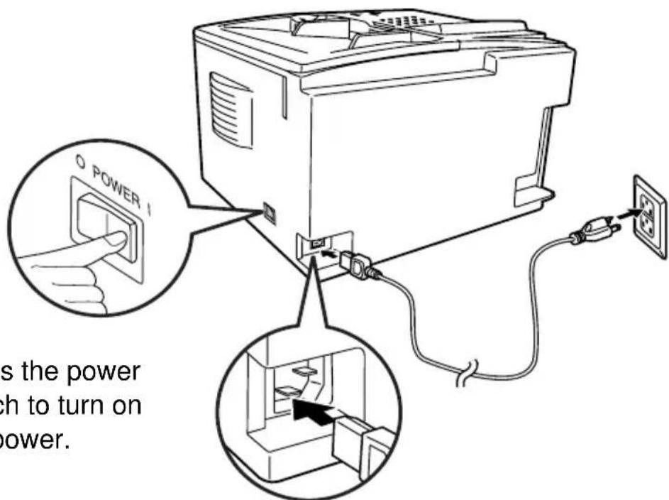 SHARP FO-5700 - Connecting the power cord - 1
