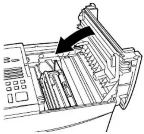 SHARP FO-5700 - Close the print compartment cover. - 1