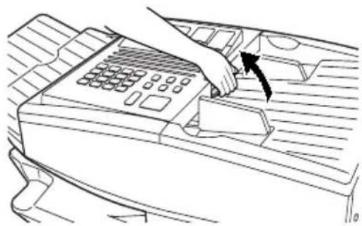 SHARP FO-5700 - Open the operation panel. - 1