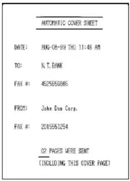 SHARP FO-5700 - Cover Sheet - 1