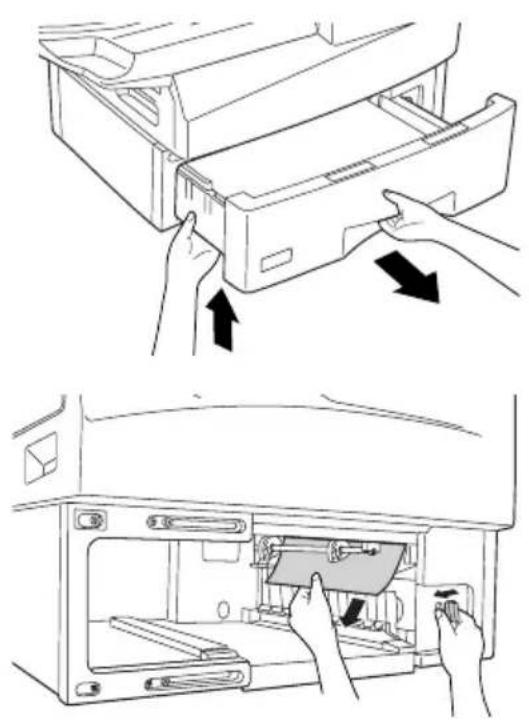 SHARP FO-5700 - Clearing jammed printing paper - 9