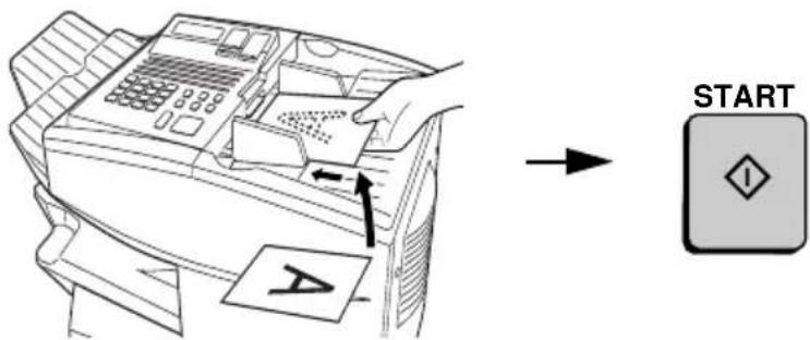 SHARP FO-5700 - Load the document and then press the START key. - 1