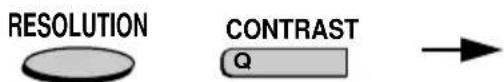 SHARP FO-5700 - Adjust the resolution and or contrast if desired, and then press the START key. - 1