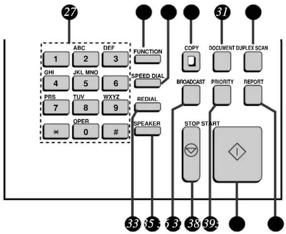 SHARP FO-5700 - UP and DOWN keys - 1