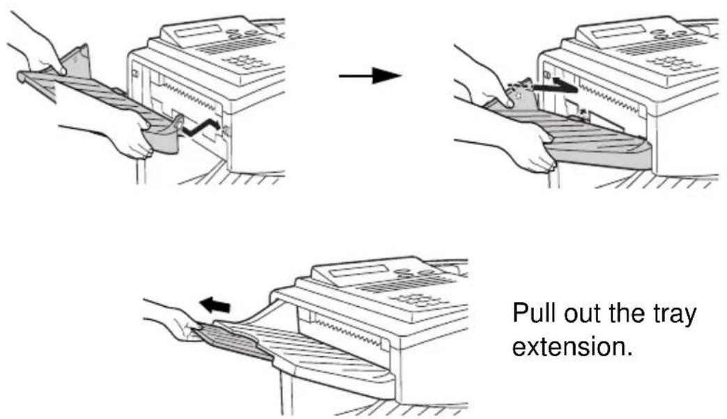 SHARP FO-5700 - Attaching the document OUT tray - 1