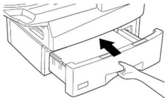 SHARP FO-5700 - Loading paper in the paper cassette - 4