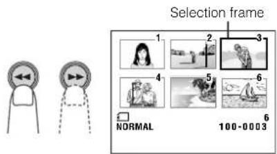 Selection frame 1 2 3 4 5 6 NORMAL 100-0003