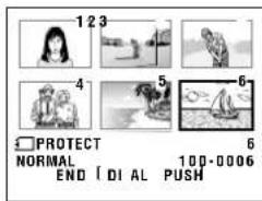 1 2 3 4 5 6 PROTECT NORMAL END [DIAL PUSH] 100-0006
