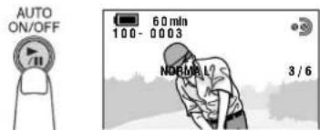 AUTO ON/OFF 60 min 100-0003 NORMAL? 3/6
