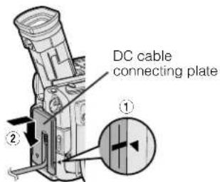 DC cable connecting plate
