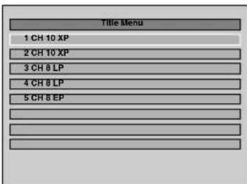Title Menu 1 CH 10 XP 2 CH 10 XP 3 CH 8 LP 4 CH 8 LP 5 CH 8 EP