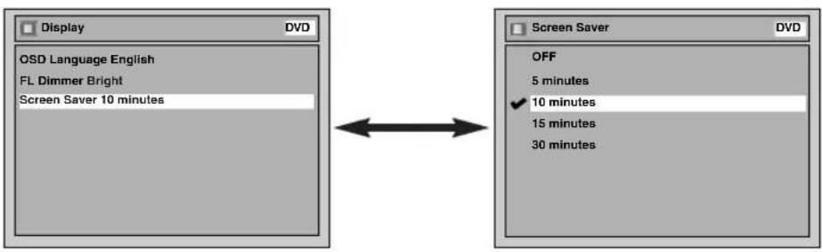 SHARP DV-RW550U - Screen Saver (Default : 10 minutes) - 1
