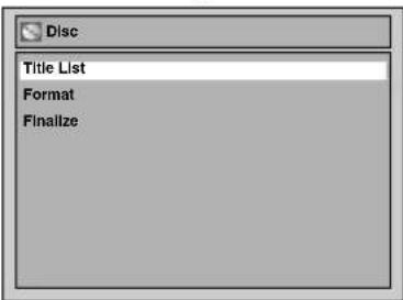 Disc Title List Format Finalize