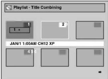 Playlist - Title Combining 1 1 + 2 JAN/1 1:00AM CH12 XP 4 5 6