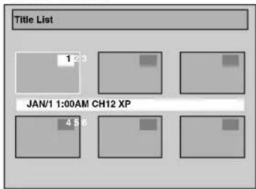 Title List 1/23 JAN/1 1:00AM CH12 XP 4 5 6