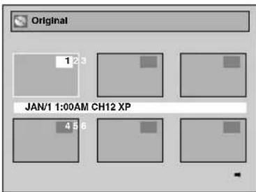 Original 1/2 3 JAN/1 1:00AM CH12 XP 4 5 6