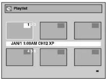 Playlist 1 2 3 JAN/1 1:00AM CH12 XP 4 5 6