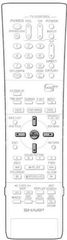 TV CONTROL POWER VOL CH POWER OPENCLOSE INPUT 1 2 3 CH 4 5 6 DIRECT 7 8 9 VORPLUS INTLAM/PM ENRAGE VORPLUS+ TOV D C CH DISPLAY TIME SHIFT SLIBING P REP INPUT HDD START/MENU DVD REC LIST DVD TITLE INITI BATTER OUTDO RETURN SELL BUTTON C E 0 REV PLAY FWD STILL/PULSE SLOW STOP/LIVE FADY SKIP REPLAY SEARCH REC STOP REC REDS SHARP ZOOM