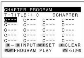 CHAPTER PROGRAM T=TITLE:1 0 GCHAPTER C--- C--- C--- C--- C--- C--- C--- C--- C--- C--- C--- C--- C--- C--- C--- C--- C--- C--- C--- C--- 0 ~ 0 INPUT SET SET C/CLEAR PLAYPROGRAM PLAY RETURN