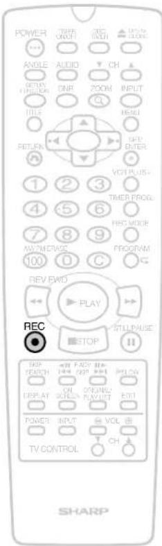 POWER AVGLE RETURN ON/OFFICION TITLE RETURN ON/OFFICION 1 2 3 4 5 6 7 8 9 100 0 C VCH PLUS TIMER PROG. REC MODE PROGRAM REV EWD PLAY REC STOP STILL PASE NEW SEARCH ON/OFFICION DISPLAY POTTON TV CONTROL SHARP