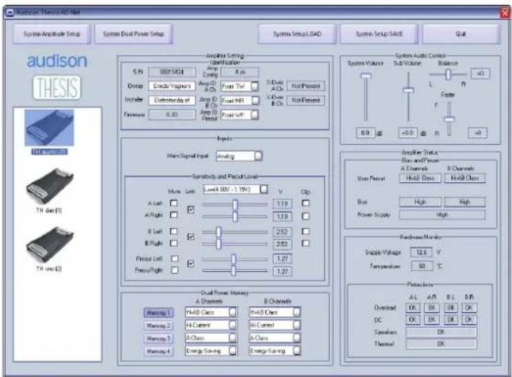 AUDISON Thesis TH uno - Software to control Audison amplifier - 1