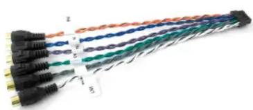 Coiled black cable with multiple colored wires (no text or symbols visible)