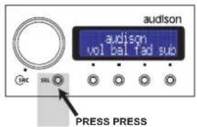 AUDISON Thesis TH quattro - How to change presets on the Memory (DRC required) - 1