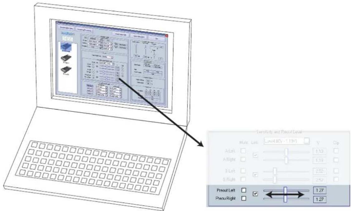 AUDISON Thesis TH quattro - How to adjust the PRE OUT analog output - 2