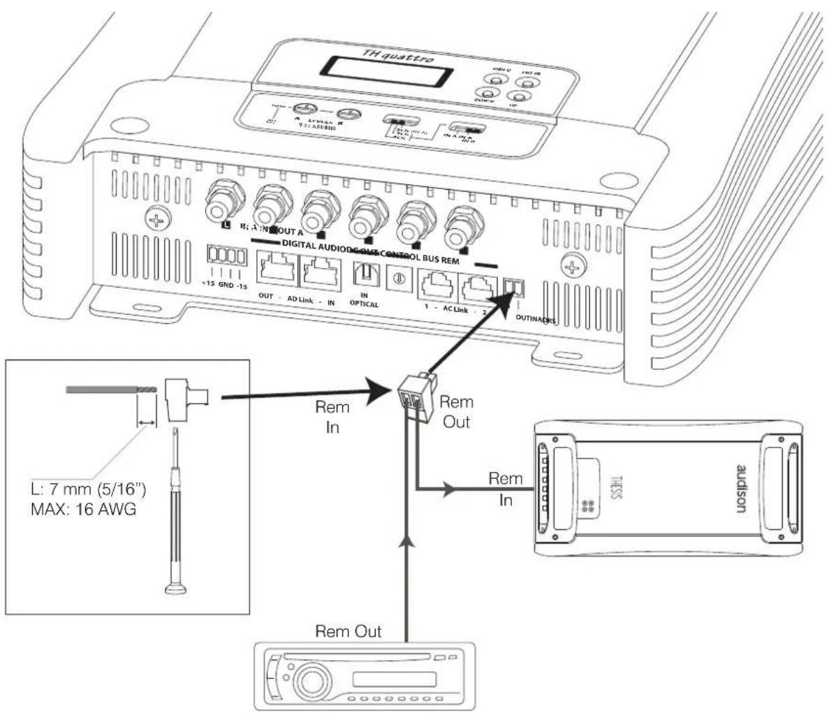 AUDISON Thesis TH quattro - How to connect the remote - 1