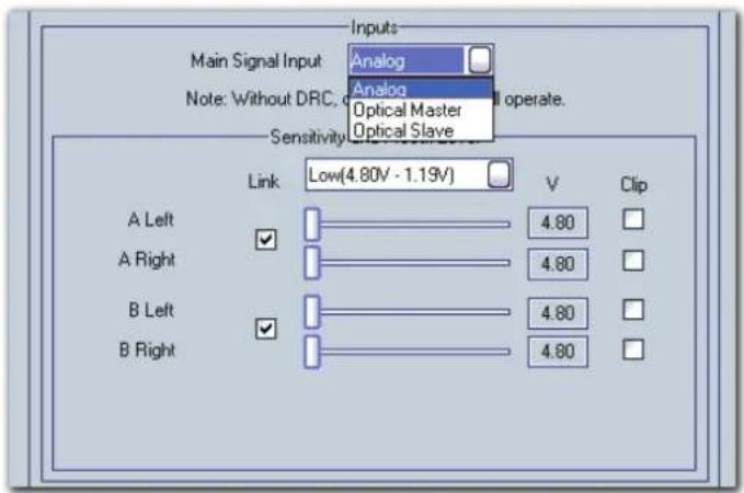 AUDISON Thesis TH quattro - Amplifier Setting: Inputs - 2