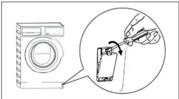 Simpson SWF7025EQWA - To open the door proceed as follows: - 1