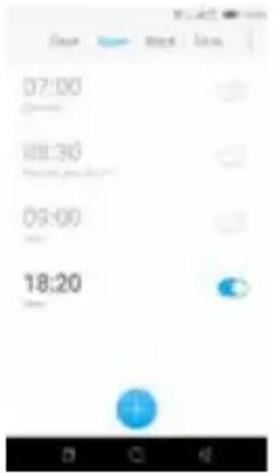 Coolpad Modena 2 - Bedienung des Weckers - 1