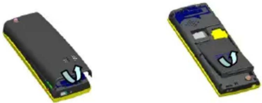 Micromax X103 - Insert SIM and Memory Card - 1