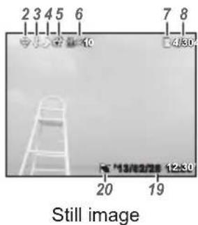 OLYMPUS DZ-100 - Playback mode display - 1