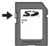 OLYMPUS DZ-100 - SD/SDHC/SDXC card write-protect switch - 1