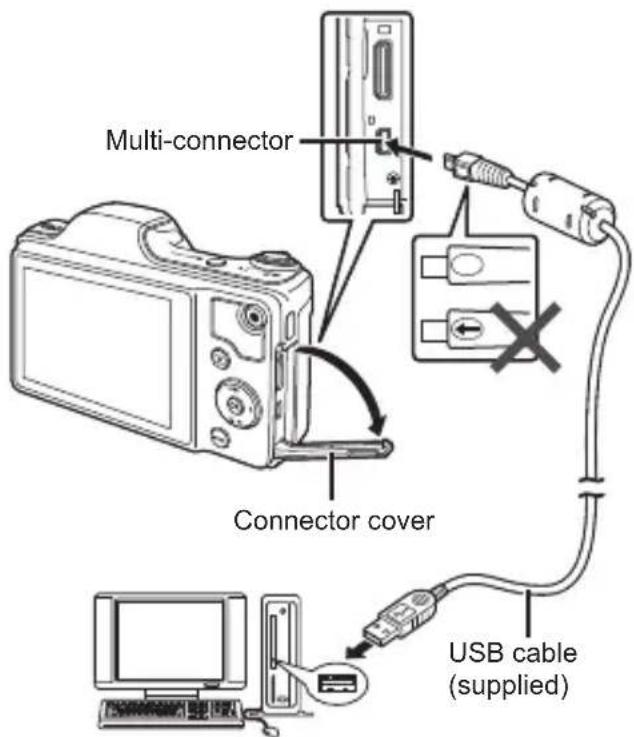 OLYMPUS DZ-100 - Connecting with a computer - 1
