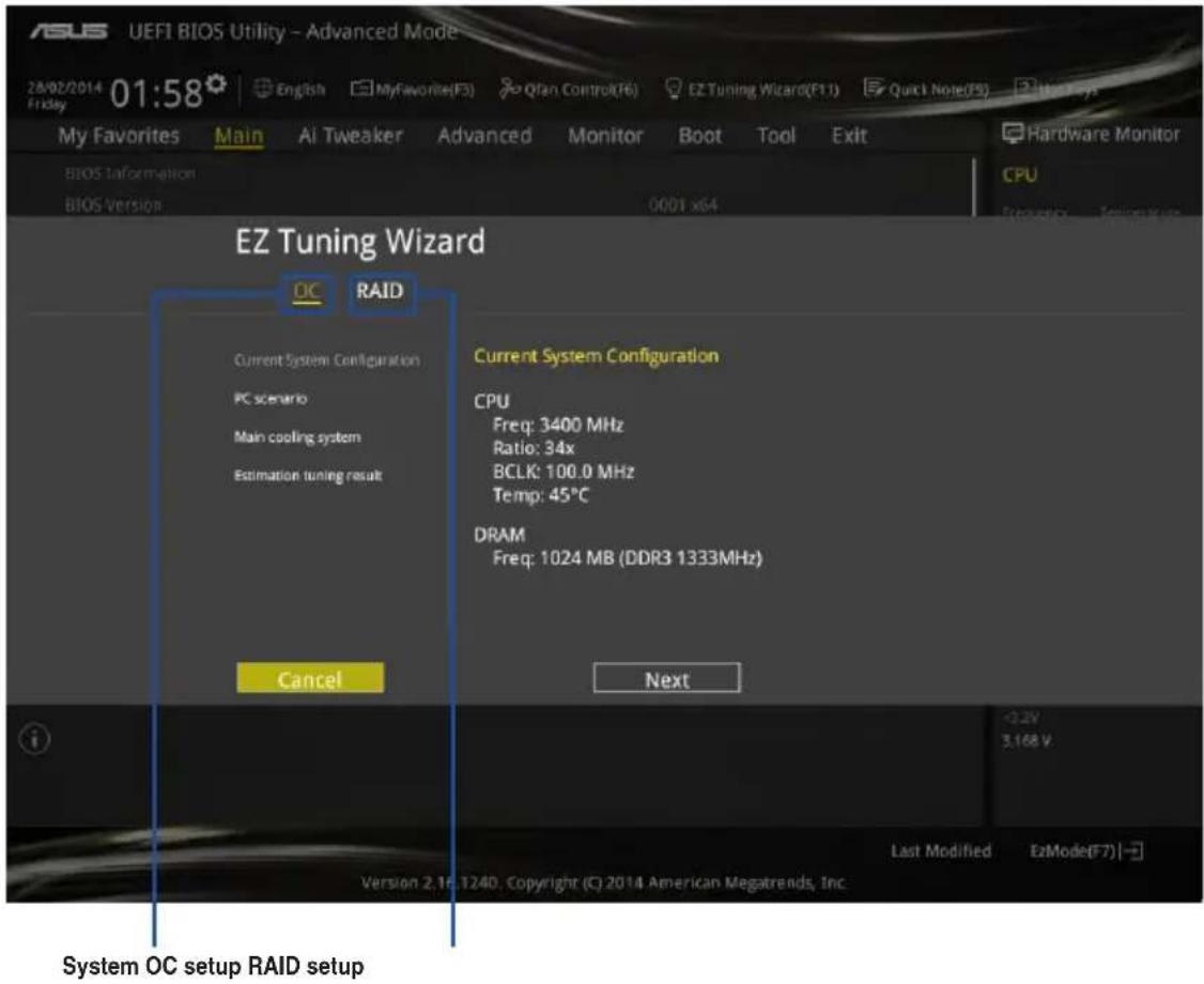 ASUS Z97-DELUXE/USB 3.1 - EZ Tuning Wizard - 1