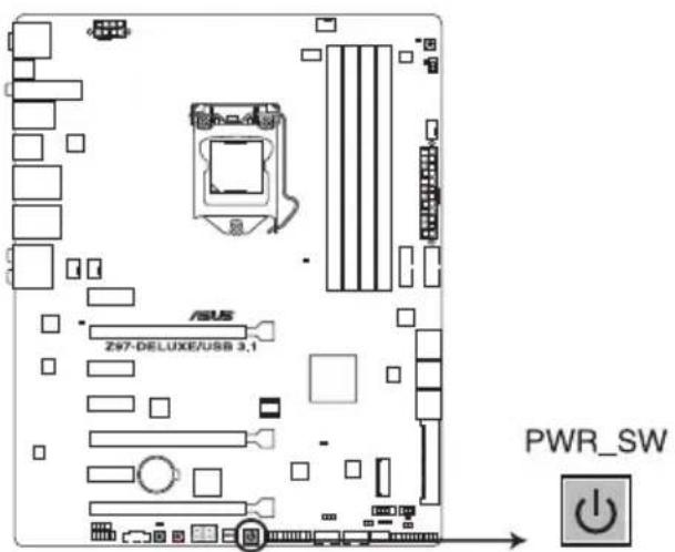 ASUS Z97-DELUXE/USB 3.1 - Power-on button - 1